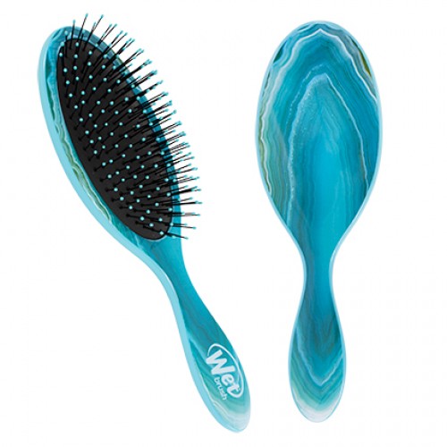 Wet Brush Gemstone Detangling Hair Brush Teal Agate Free Nz Delivery