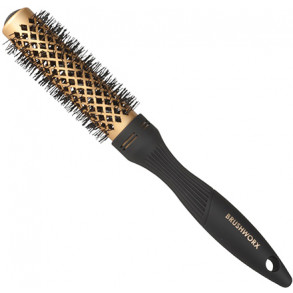 Brushworx Gold Ceramic Hot Tube Hair Brush - Small 40mm