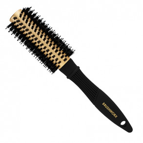 Brushworx Gold Porcupine Bristle Brush - Medium 50mm