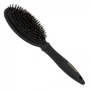 Brushworx Gold Oval Cushion Boar Bristle Brush