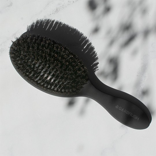 HH Simonsen Natural Boar Bristle Brush - Black