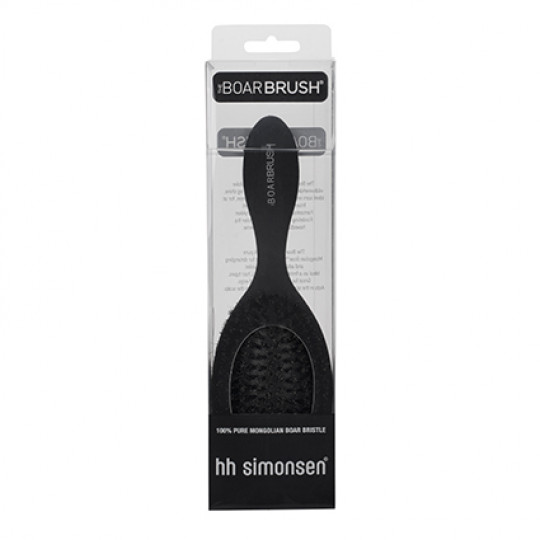 HH Simonsen Natural Boar Bristle Brush - Black
