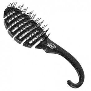 Wet Brush Shower Detangler - Black Glitter