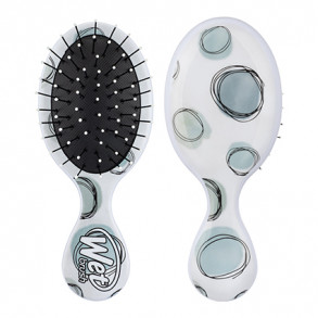 Wet Brush Watercolour Motif Mini Detangler - Teal Dots