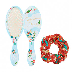 Wet Brush Christmas Elf Detangler Scrunchie Kit