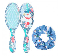 Wet Brush Frosty The Snowman Detangler Scrunchie Kit