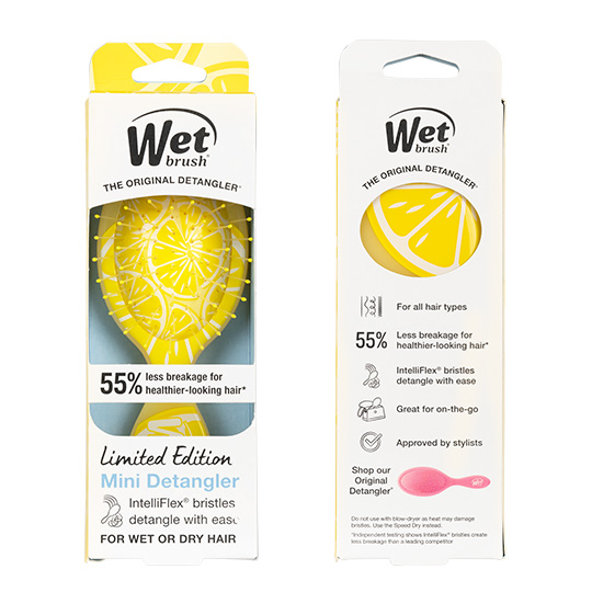 Wet Brush Tutti Fruitti Mini Detangler - Lemon