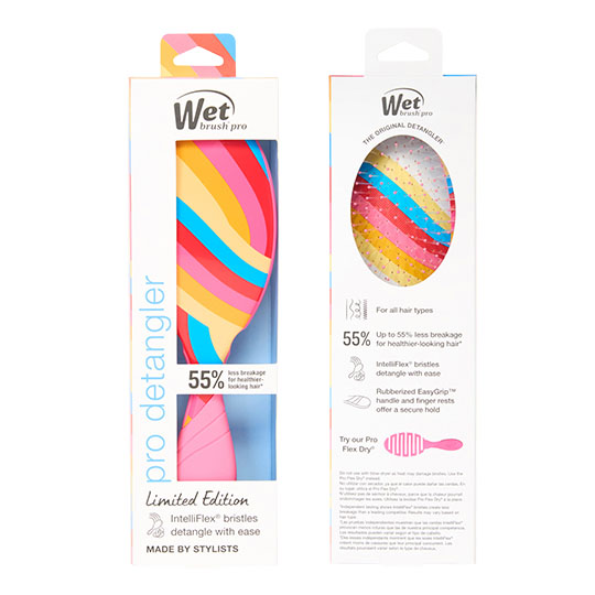 Wet Brush Pro Retro Swirl Detangler - Pink