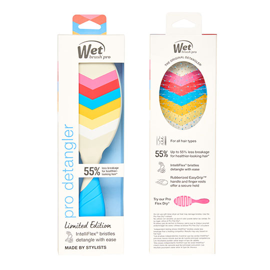 Wet Brush Pro Retro Swirl Detangler - Blue