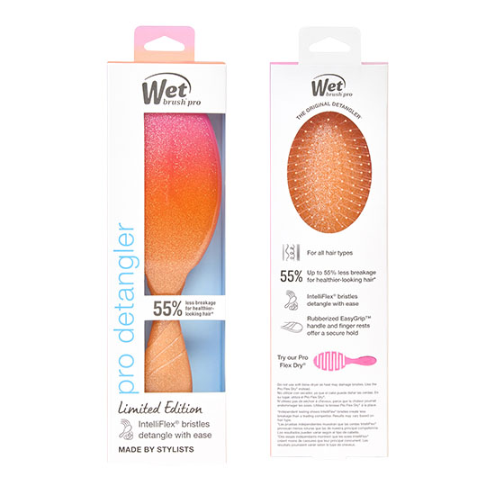 Wet Brush Pro Sparkling Horizon Detangler - Orange Sunset