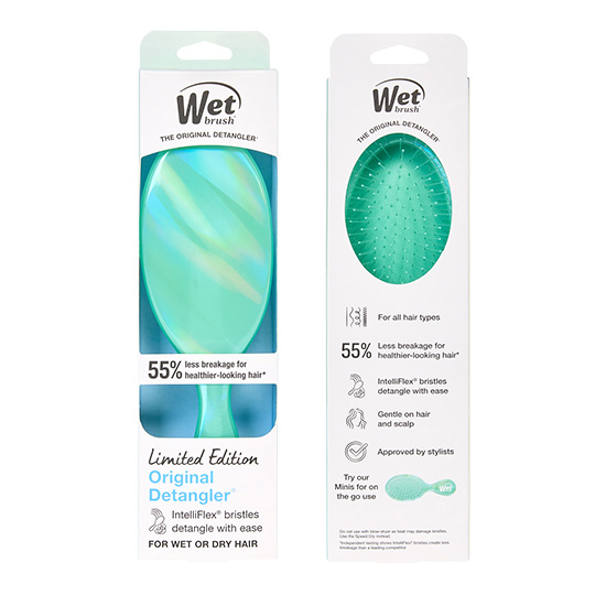 Wet Brush Prismatic Glow Detangler - Green
