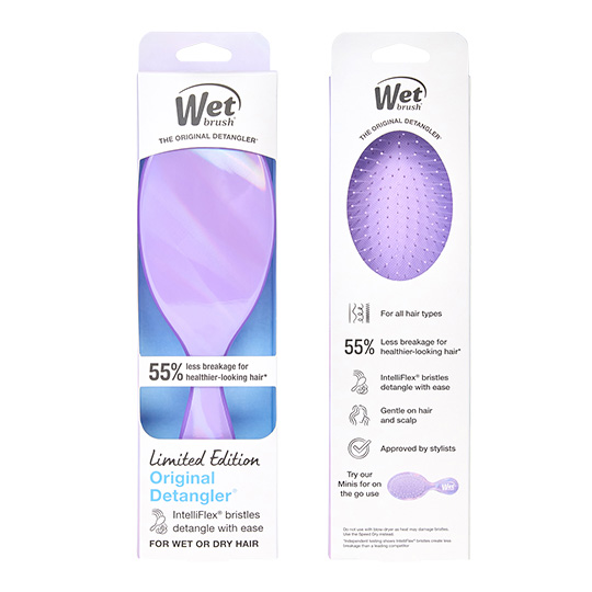 Wet Brush Prismatic Glow Detangler - Purple