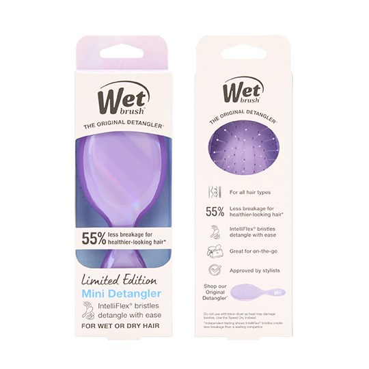 Wet Brush Prismatic Glow Mini Detangler - Purple