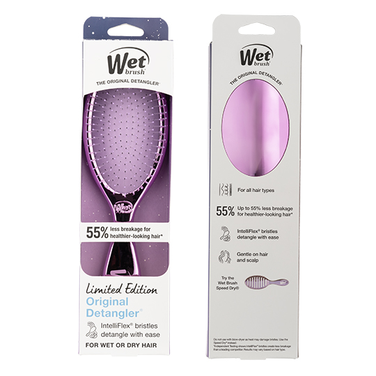 Wet Brush Festive Finish Detangler - Purple