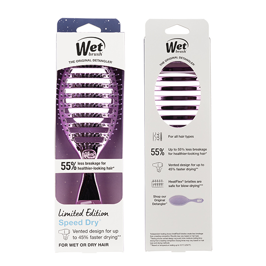 Wet Brush Festive Finish Speed Dry Detangler - Purple