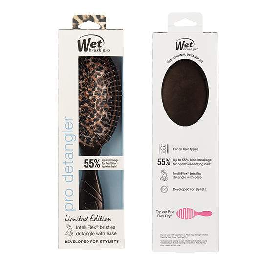 Wet Brush Pro Patterned Poised Detangler - Leopard