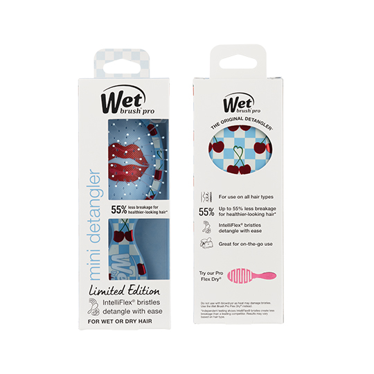 Wet Brush Rodeo Rebel Mini Detangler - Sweet Cherry