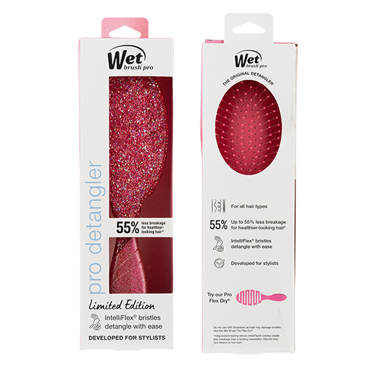 Wet Brush Pro Winter Tinsel Detangler - Pink