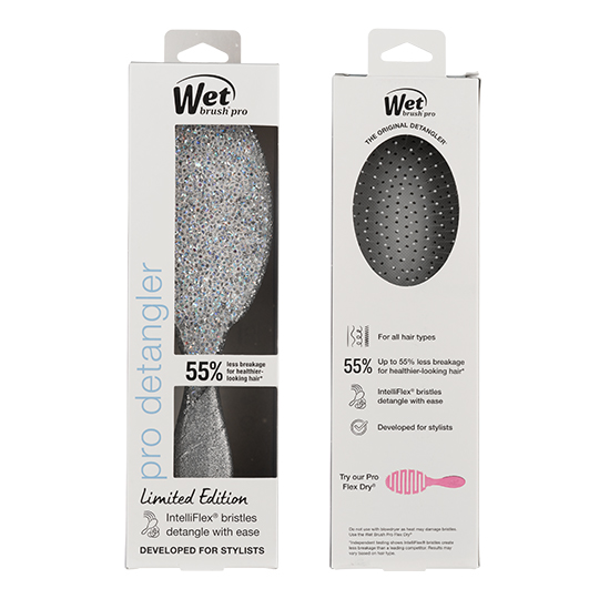 Wet Brush Pro Winter Tinsel Detangler - Silver