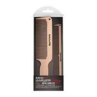 BaBylissPRO Metal Comb Set Rose Gold 2pc BaBylissPRO Metal Comb Set Rose Gold 2pc
