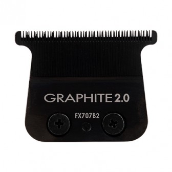 BaBylissPRO Barberology Replacement Trimmer Deep Tooth Zero Gap Black Graphite Blade FX707B2