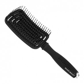Silver Bullet Black Velvet Detangle Vent Hair Brush