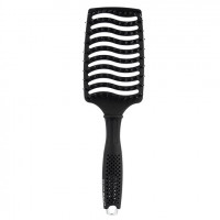 Silver Bullet Black Velvet Curved Vent Porcupine Paddle Brush