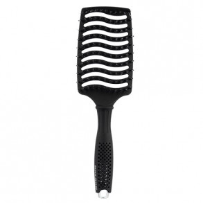 Silver Bullet Black Velvet Curved Vent Porcupine Paddle Brush