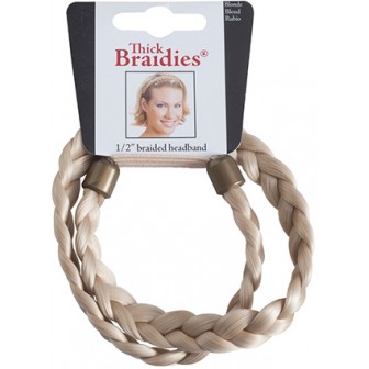 Mia Thick Braidie 13mm Braided Faux Headband - Blonde