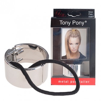 Mia Tony Pony Ponytail Hair Wrap - Silver