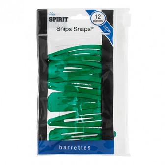 Mia Spirit Snip Snaps 12pc - Green