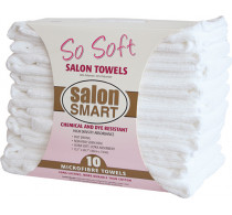 Salon Smart So Soft White Microfibre Towels 10pc Salon Smart So Soft White Microfibre Towels 10pc