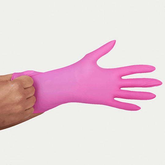 Framar Pink Paws Nitrile Gloves - Small