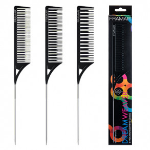 Framar Dreamweaver Highlighting Tail Combs 3pk - Black
