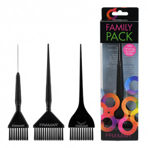 Family Pack Brush Set 3pk - Black