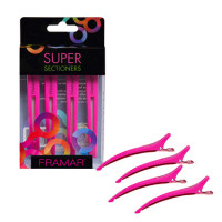 Framar Super Sectioner Clips 4pc - Pink
