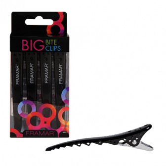 Framar Big Bite Clips 4pc - Black Framar Big Bite Clips 4pc - Black
