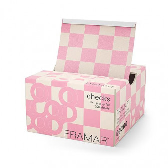 Framar Beige & Pink Checks Pop Up Foil 500 Sheets