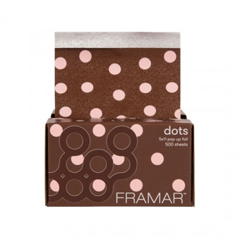 Framar Pink Polka Dot Pop Up Foil 500 Sheets
