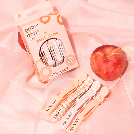 Framar Peach Please Gator Grips 4pc