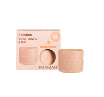 Framar Peach Please Bamboo Bowls 2pk