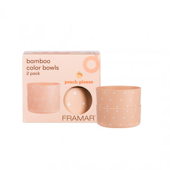 Framar Peach Please Bamboo Bowls 2pk Framar Peach Please Bamboo Bowls 2pk