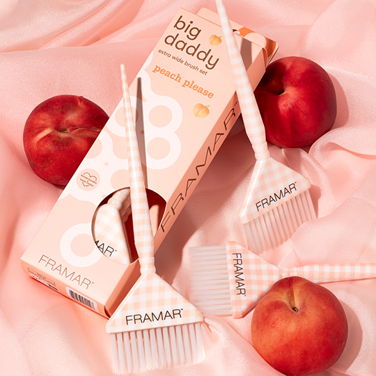 Framar Peach Please Big Daddy Tint Brush 3pk
