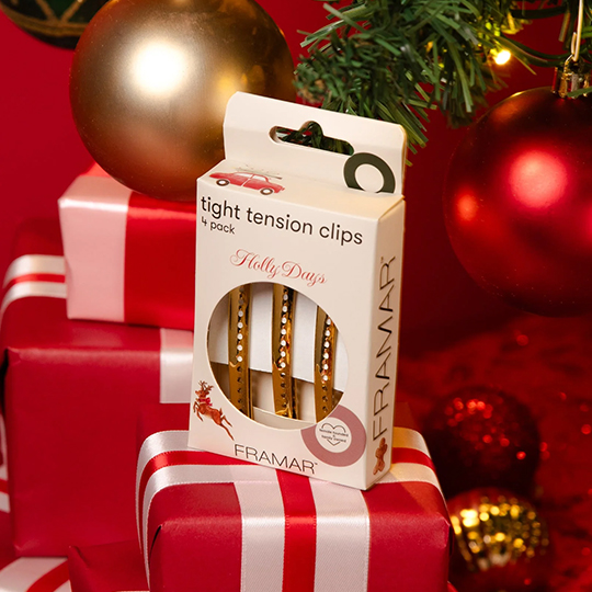 Framar Holly Days Tight Tension Clips 4pc