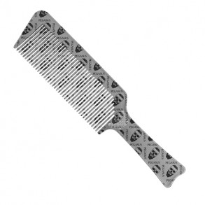 Pegasus Skulleto 514A Flattopper Barber Comb Silver