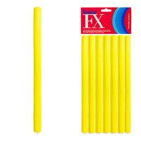 Hair FX Flexible Rod Medium Yellow 12pc Hair FX Flexible Rod Medium Yellow 12pc
