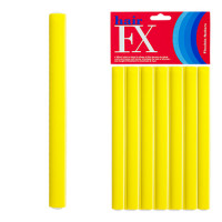 Hair FX Flexible Rod Short Yellow 12pc Hair FX Flexible Rod Short Yellow 12pc
