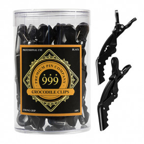 Premium Pin Company 999 Crocodile Clips Black 10pc