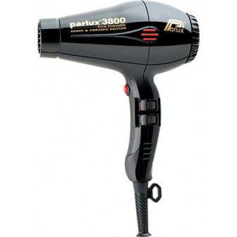 Parlux 3800 Ionic and Ceramic Hair Dryer 2100W - Black