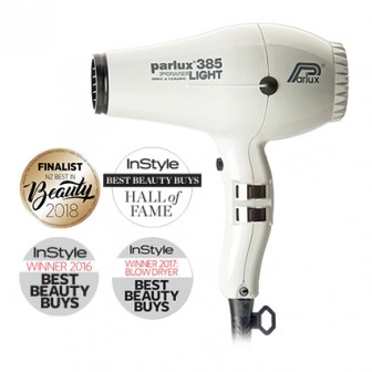 Parlux 385 Power Light Ceramic and Ionic Hair Dryer 2150W - White
